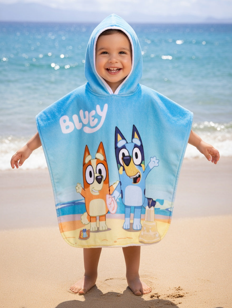 Poncho Toalha de Praia Bluey