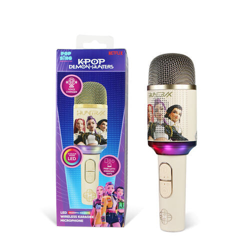 Microphone Karaoke LED Golden Kpop Demon Hunter