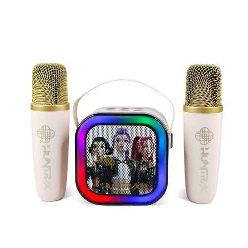Coluna de som Cream K-POP Demon Hunter karaoke sem fios com 2 microfones