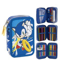 Estojo Triplo Sonic The Hedgehog