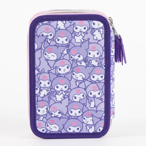 Kuromi Hello Kitty Triple Pencil Case