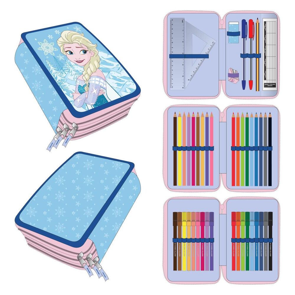 Estuche Triple Elsa Frozen Disney
