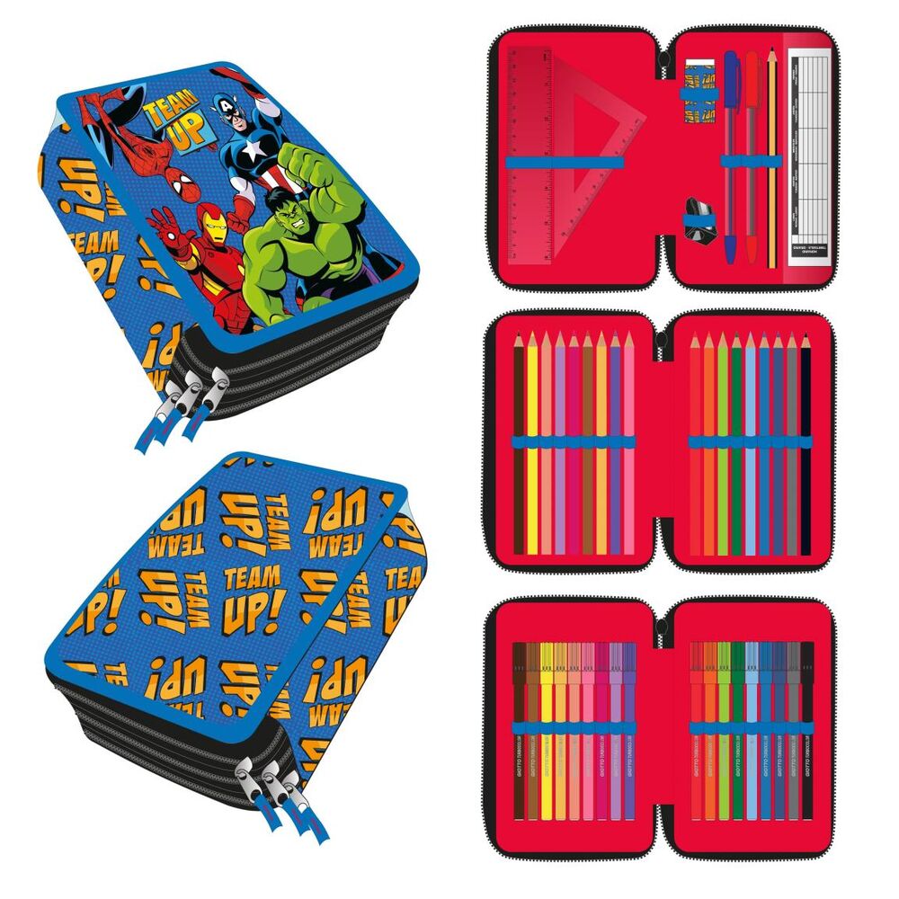 Estuche Triple Avengers Marvel
