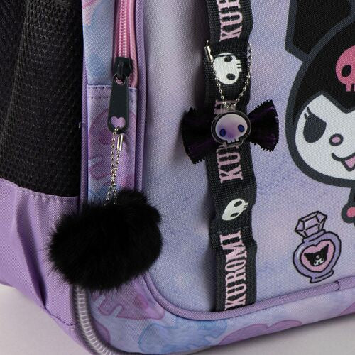 Mochila Kuromi Hello Kitty 42cm adaptável