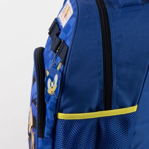 Mochila Sonic The Hedgehog 42cm adaptável