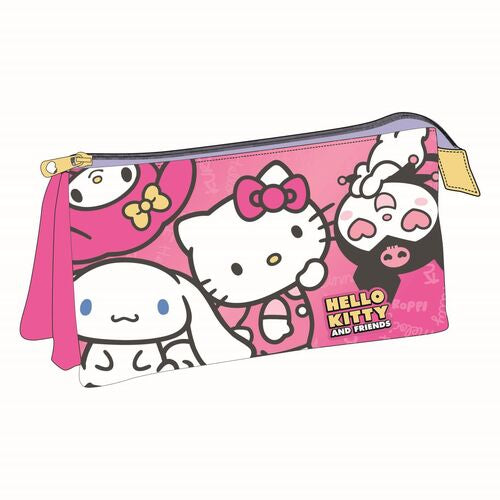 Triple Pencil Case Hello Kitty and Friends