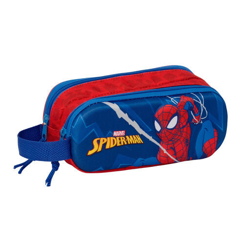 Estuche doble 3D Spiderman Marvel