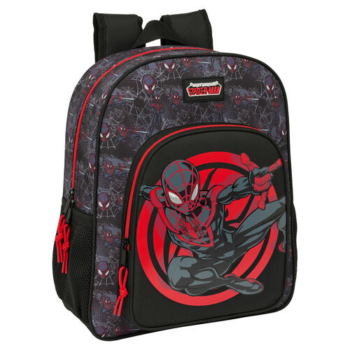 Mochila Miles Morales Spiderman Marvel 38cm adaptável