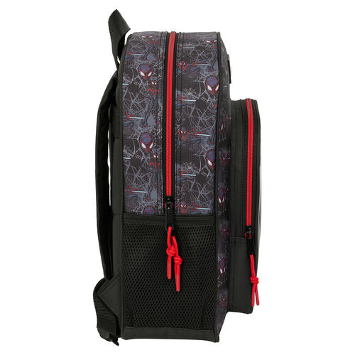 Mochila Miles Morales Spiderman Marvel 38cm adaptável