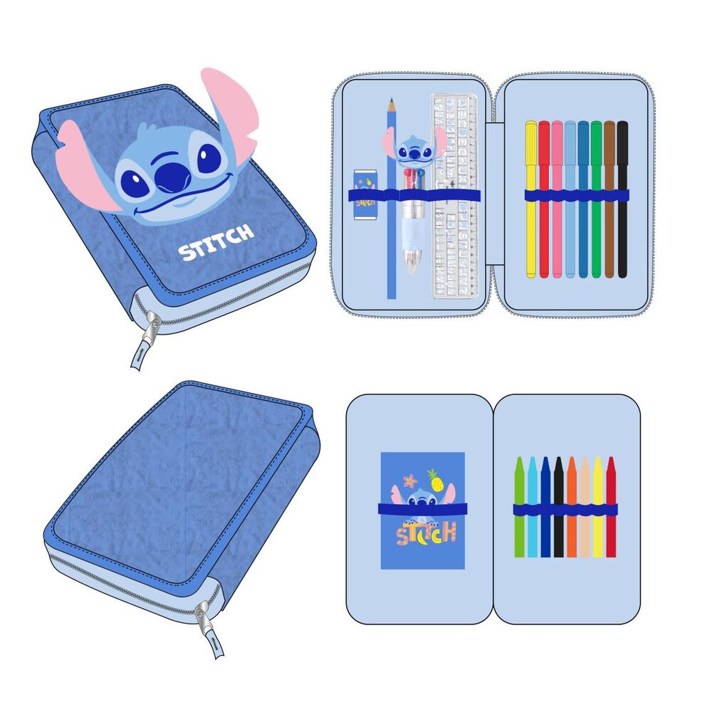 Estojo duplo Stitch Disney
