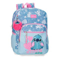 Mochila Hearts Stitch Disney 38cm adaptável