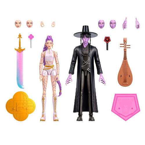 Conjunto de 2 figuras Rumi e Jinu K-POP Demon Hunters 15cm