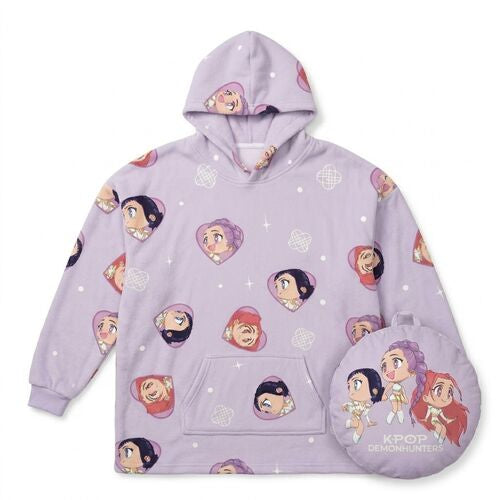Sweatshirt oversize almofada K-POP Demon Hunters - tamanho L