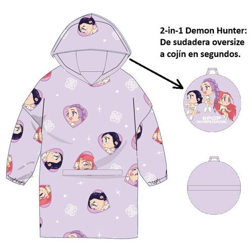 Sudadera oversize almohada K-POP Demon Hunters - talla M