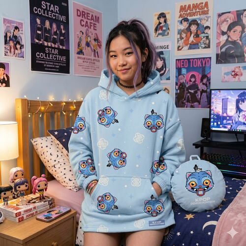 Sweatshirt oversize almofada K-POP Demon Hunters - tamanho L