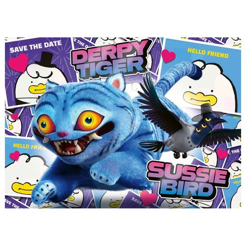 Puzzle K-POP Demon Hunters 4x100 peças