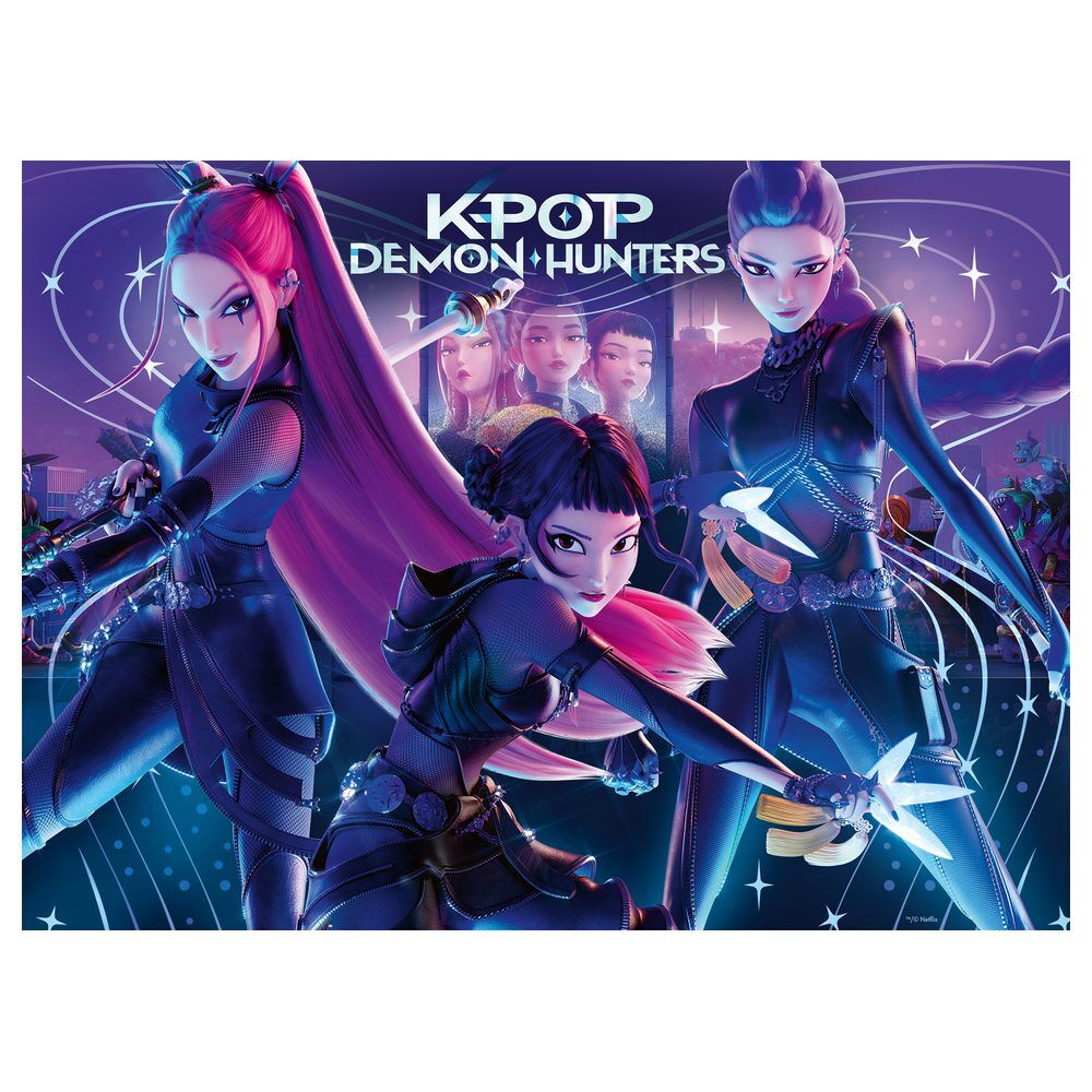 Puzzle Rumi, Mira e Zoey K-POP Demon Hunters XXL 300 peças