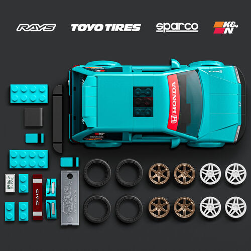 Set Construção Speed HONDA Civic Hot Wheels