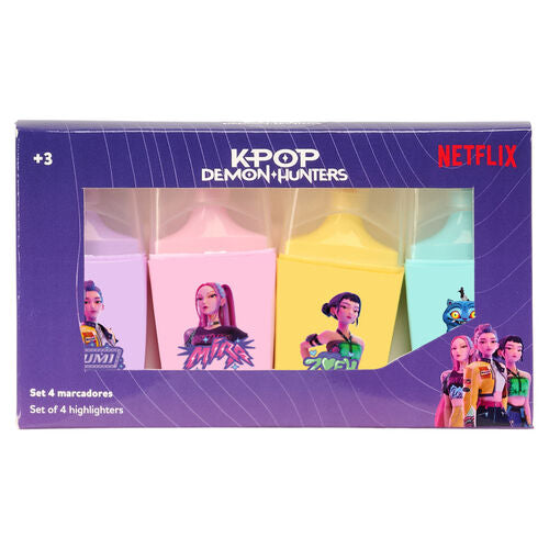 Set of 4 K-POP Demon Hunters Highlighters