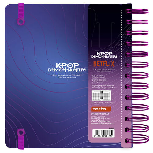 KPop Demon Hunters School Diary 2026/2027