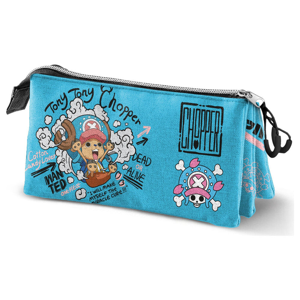 Estojo triplo Chopper One Piece
