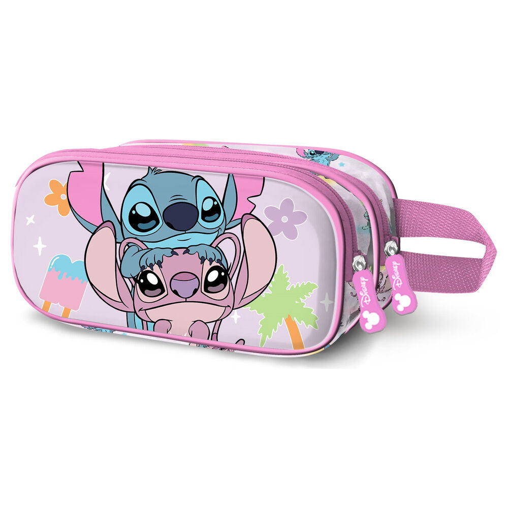Estojo 3D couple Angel & Stitch Disney