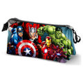 Estojo triplo Unit Avengers Marvel