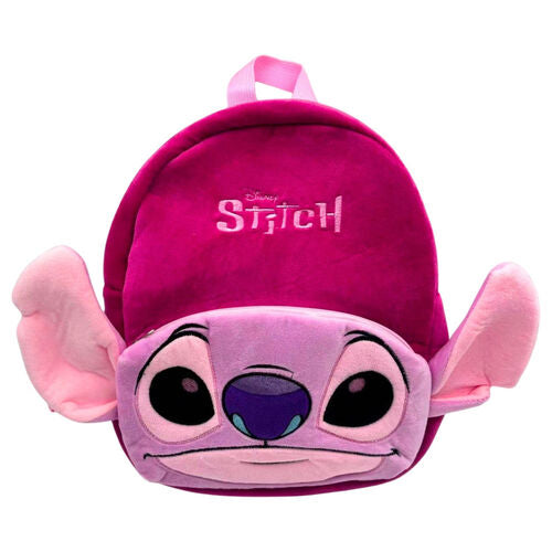 Mochila Peluche Angel Stitch Disney 30cm