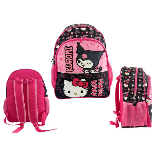 Mochila Kuromi & Hello Kitty 40cm