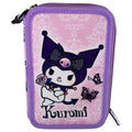 Estojo triplo Purple Kuromi Hello Kitty