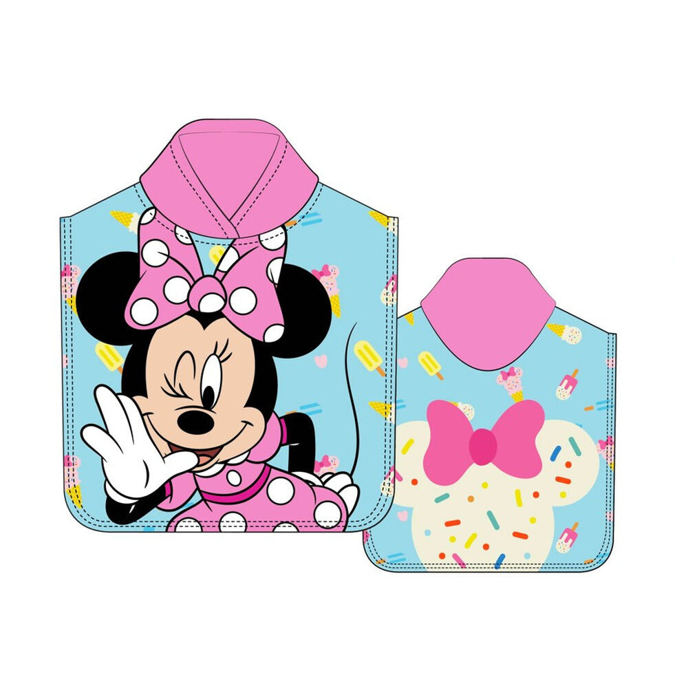 Poncho toalha Minnie Disney microfibra