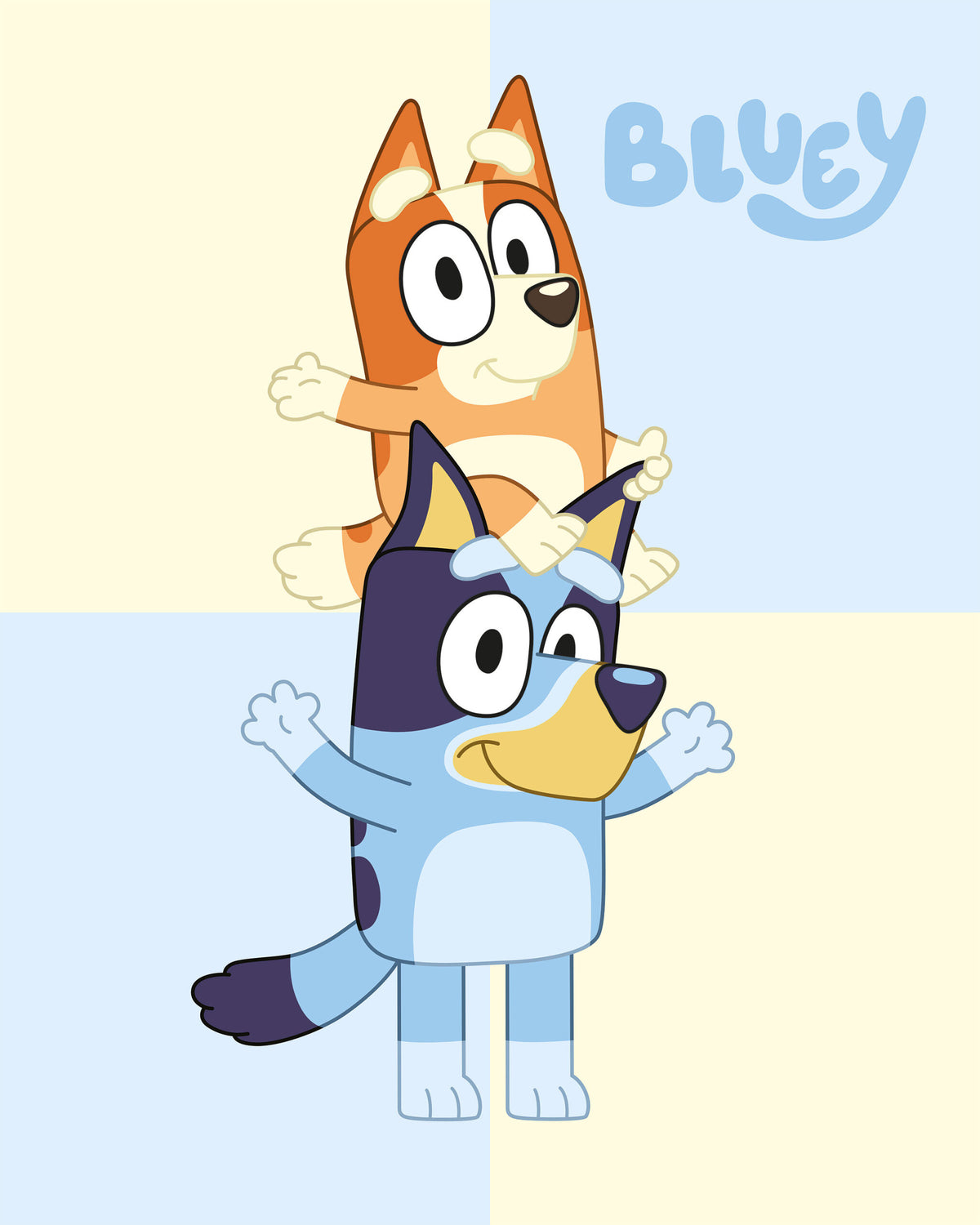 Manta Polar Coralina Bluey e Bingo 120 × 150 cm — imagem principal