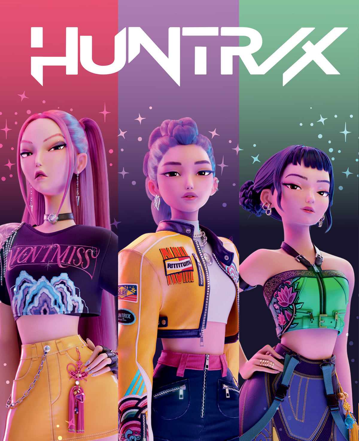 Manta Polar Coralina K-Pop Demon Hunters HUNTR/X Multicolor 130 × 160 cm — imagem 2