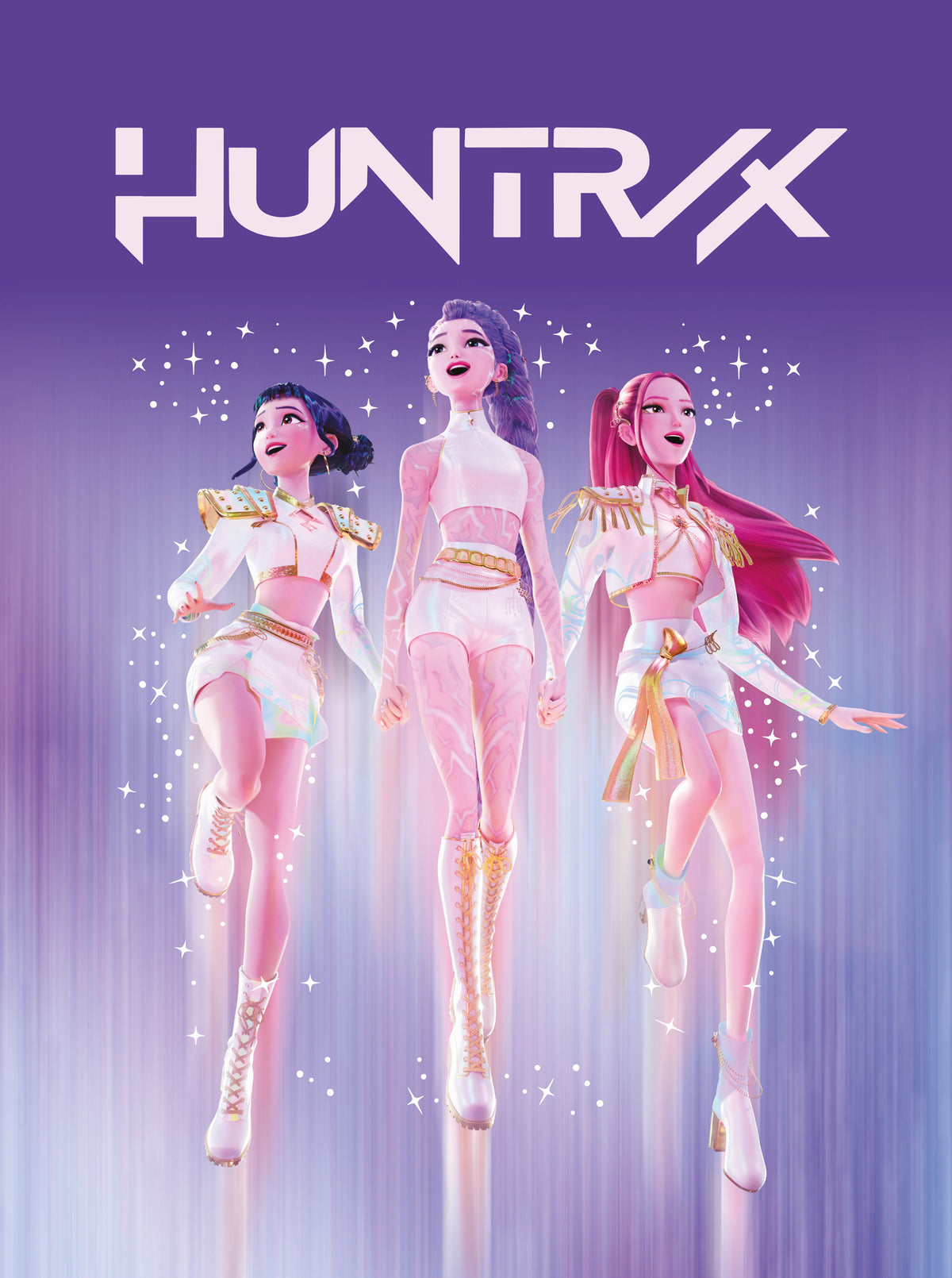 Manta Polar Coralina K-Pop Demon Hunters HUNTR/X Palco 130 × 160 cm — imagem 2