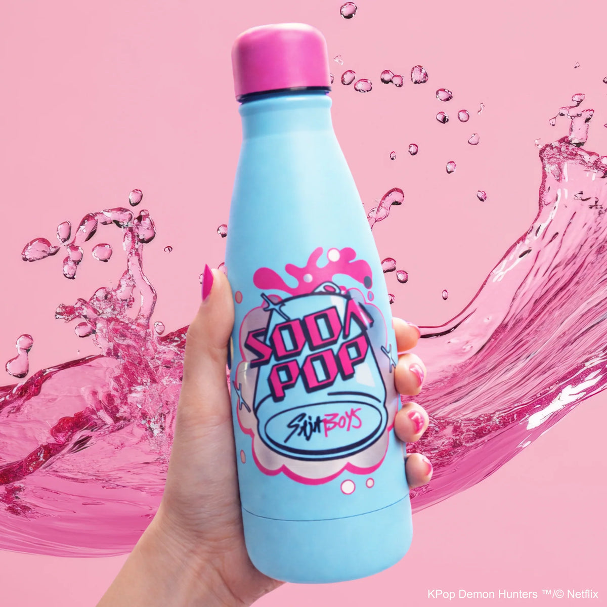 Garrafa de Água Mini 500ml Cinereplicas - KPop Demon Hunters: Soda Pop