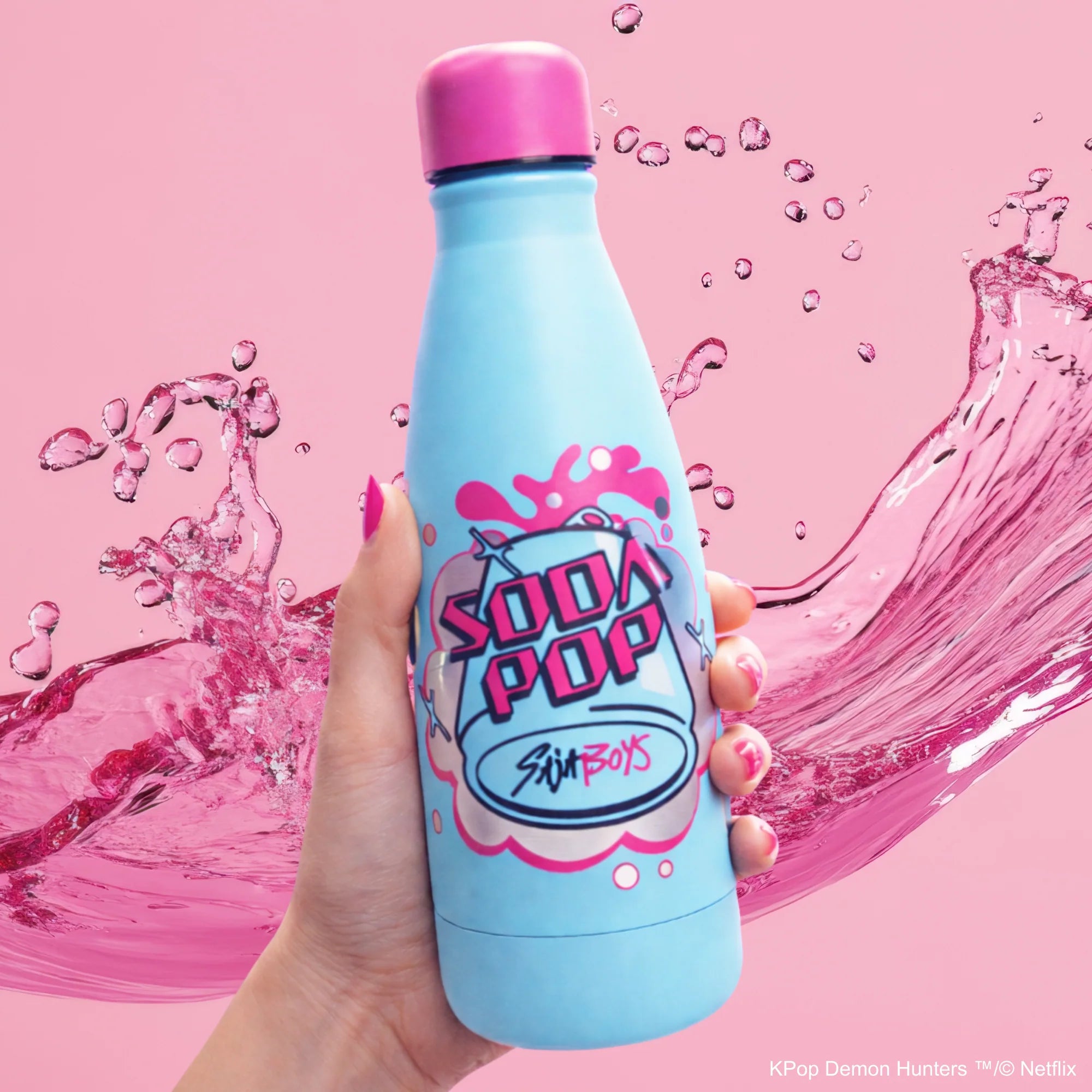 Garrafa de Água Mini 500ml Cinereplicas - KPop Demon Hunters: Soda Pop