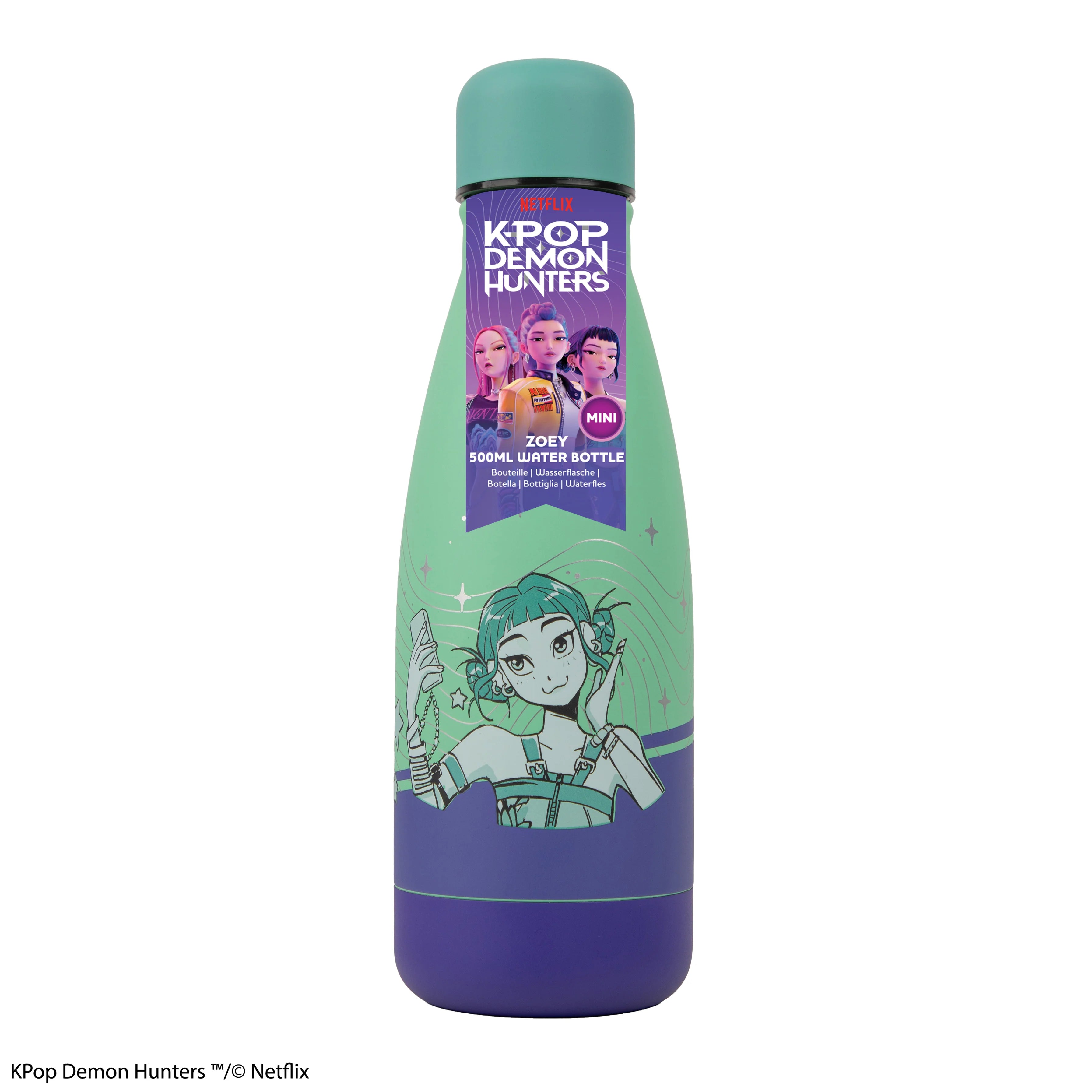 Botella de agua mini de 500 ml de Cinereplicas - KPop Demon Hunters: Zoey