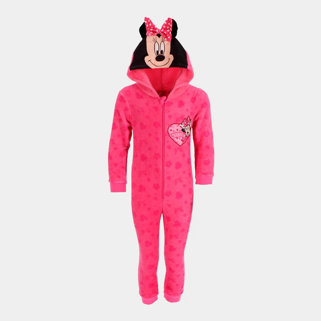 Pijama Macacão Polar com Capuz Minnie Mouse