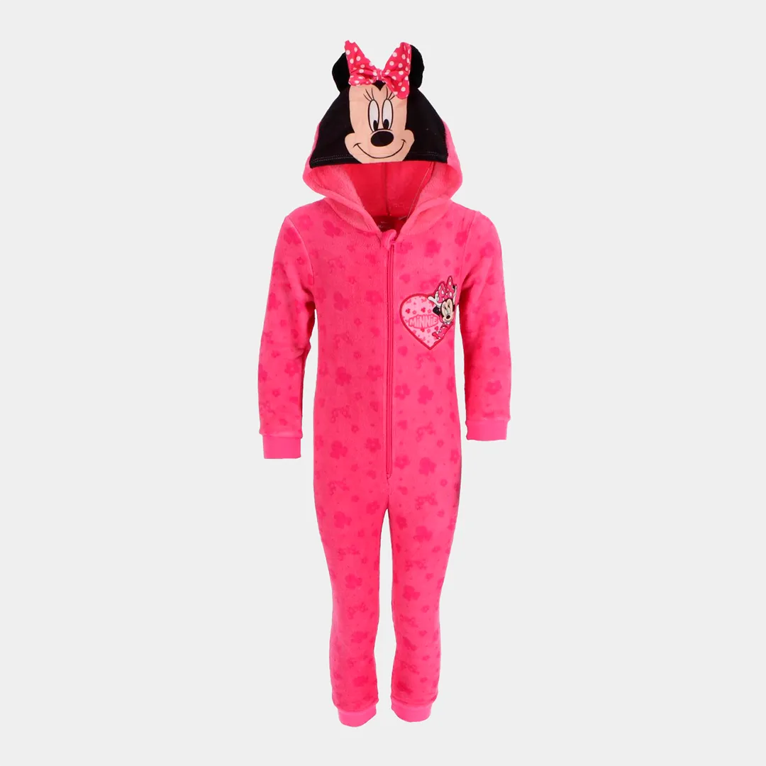 Minnie Mouse Hooded Polar Onesie Pyjamas