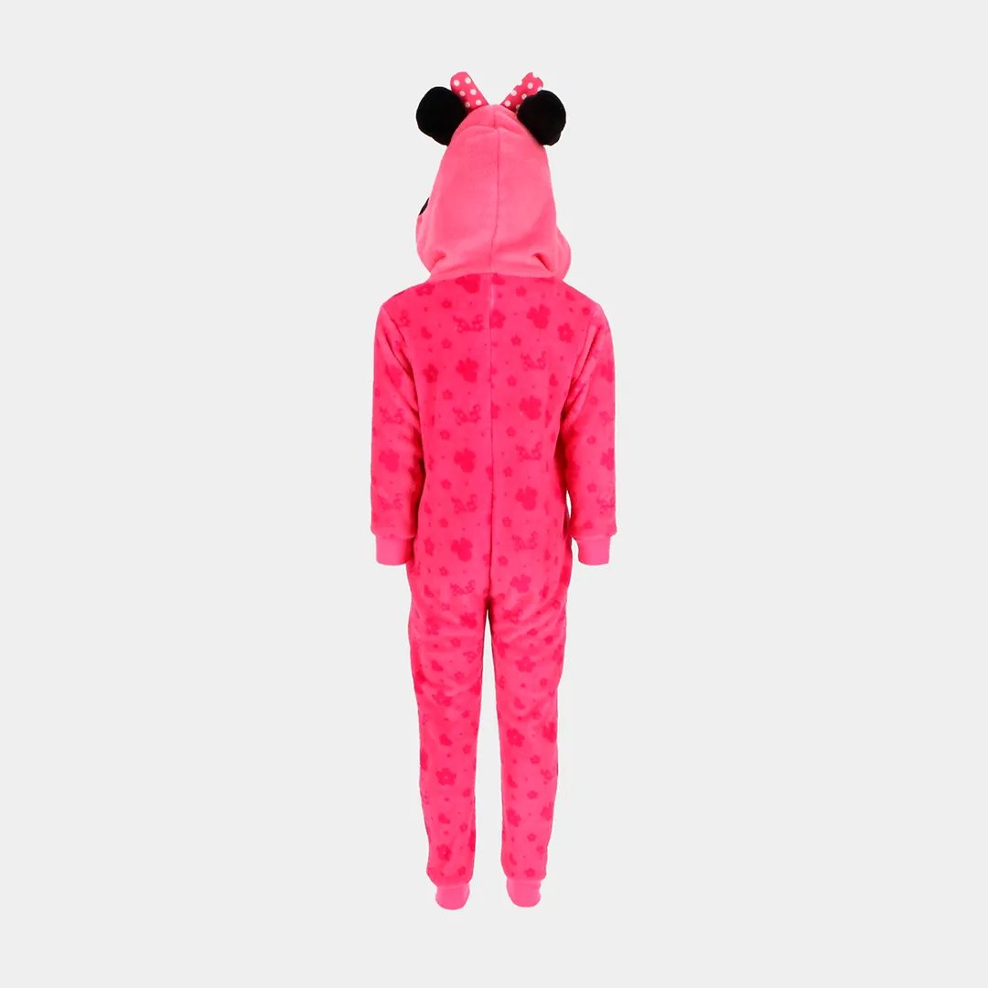 Minnie Mouse Hooded Polar Onesie Pyjamas