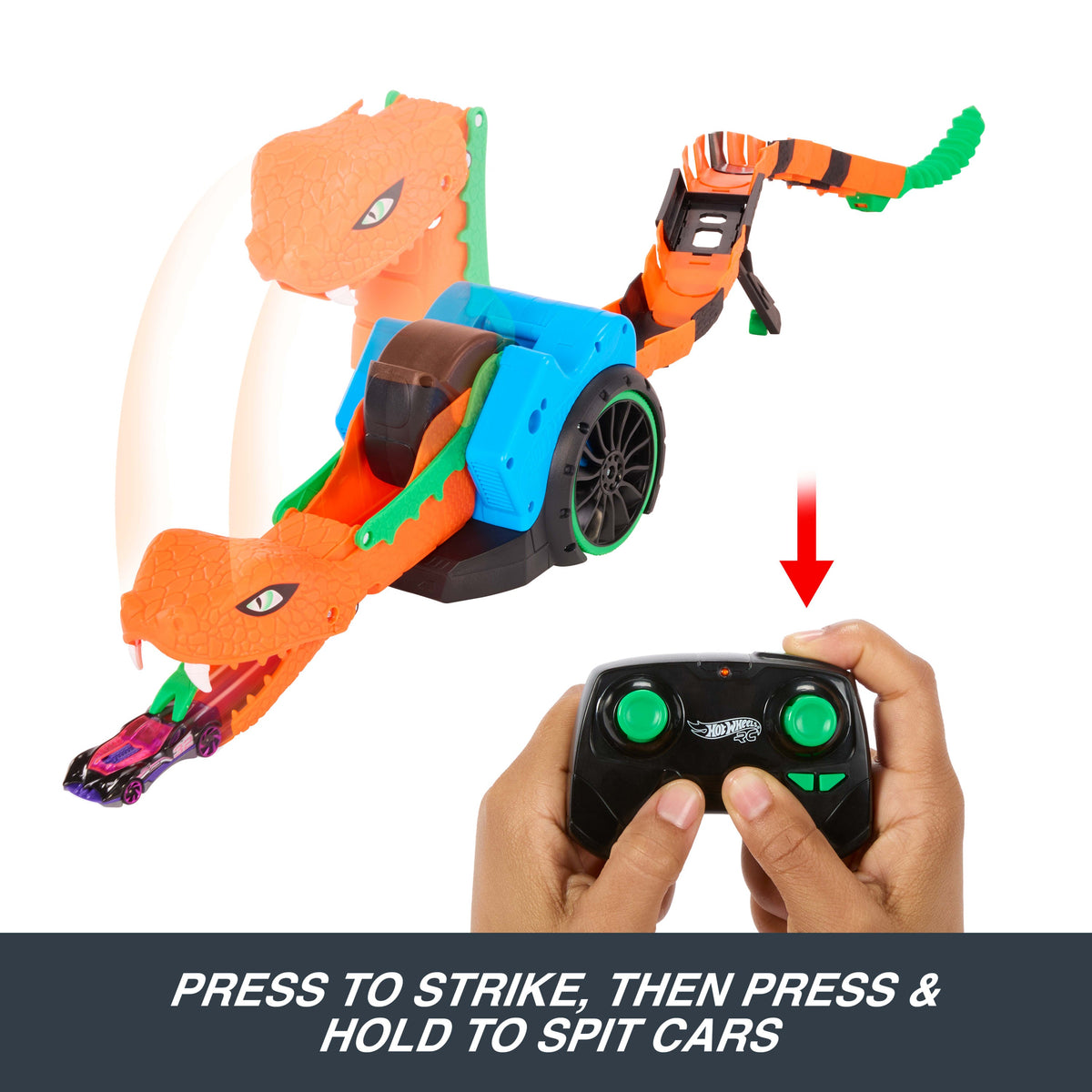 Serpente Telecomandada Hot Wheels Slither ’N Strike — imagem 3