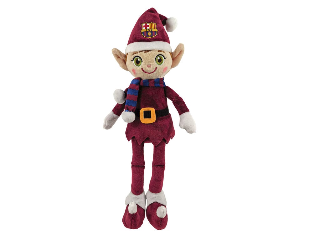 Peluche Elfo de Natal FC Barcelona 35 cm