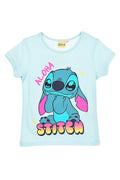 T-Shirt Criança Stitch Azul