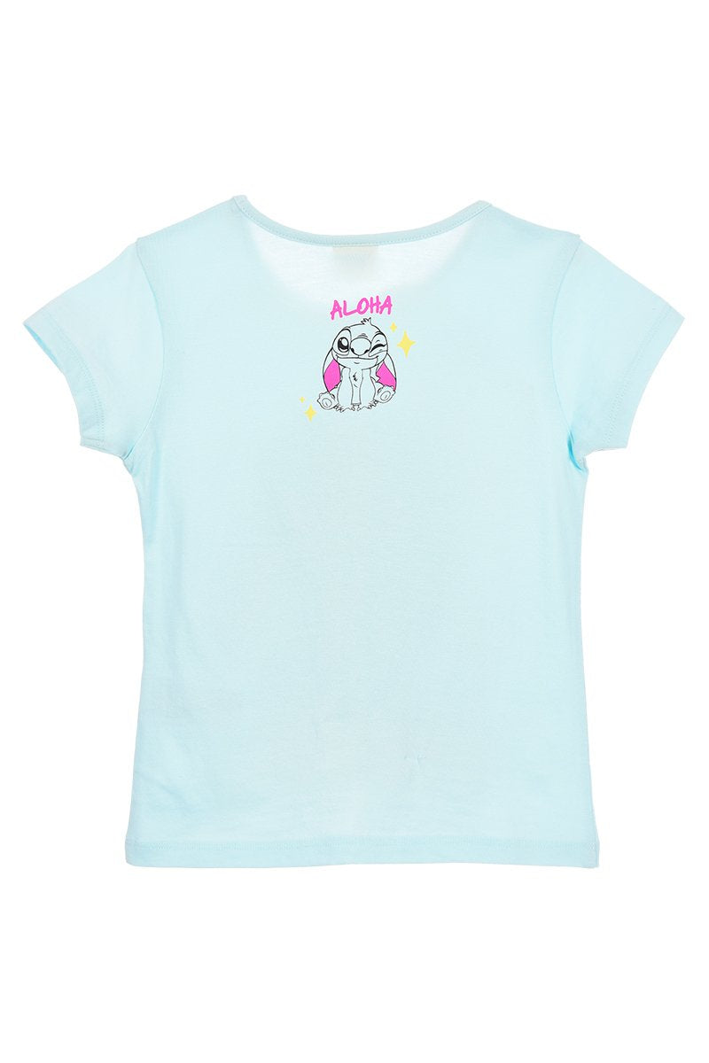 T-Shirt Criança Stitch Azul