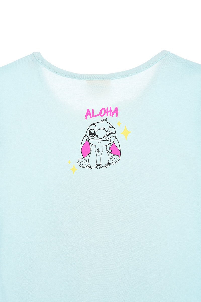 T-Shirt Criança Stitch Azul