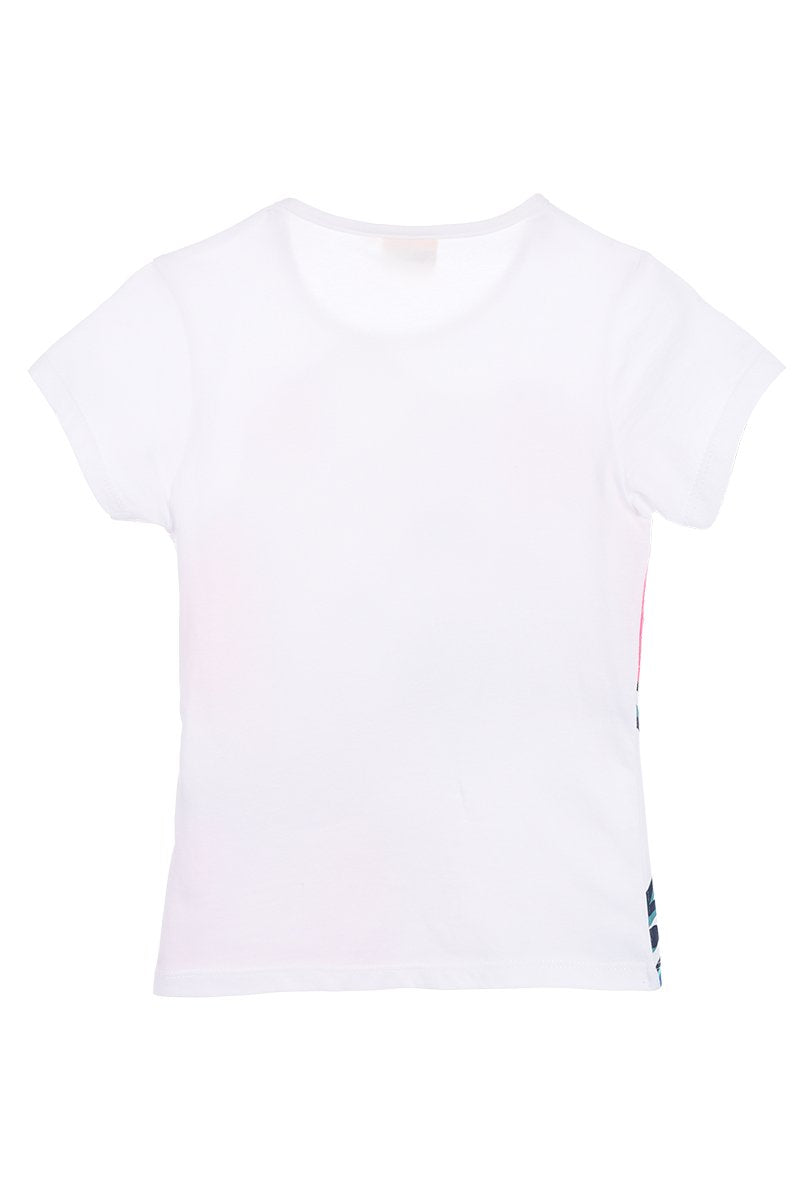 T-Shirt Criança Stitch Branca
