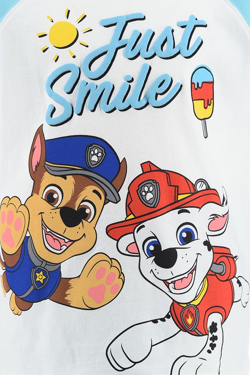 Conjunto Criança T-Shirt + Calção Patrulha Pata Azul