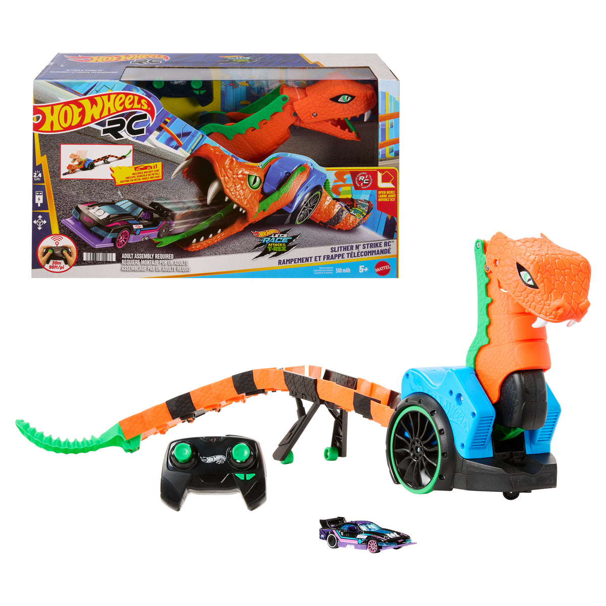 Serpente Telecomandada Hot Wheels Slither ’N Strike — imagem 1