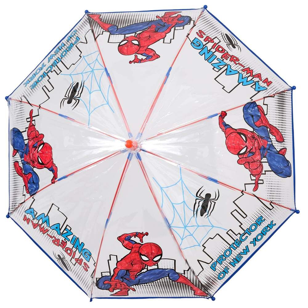 Vista superior do guarda-chuva Spider-Man Marvel Perletti