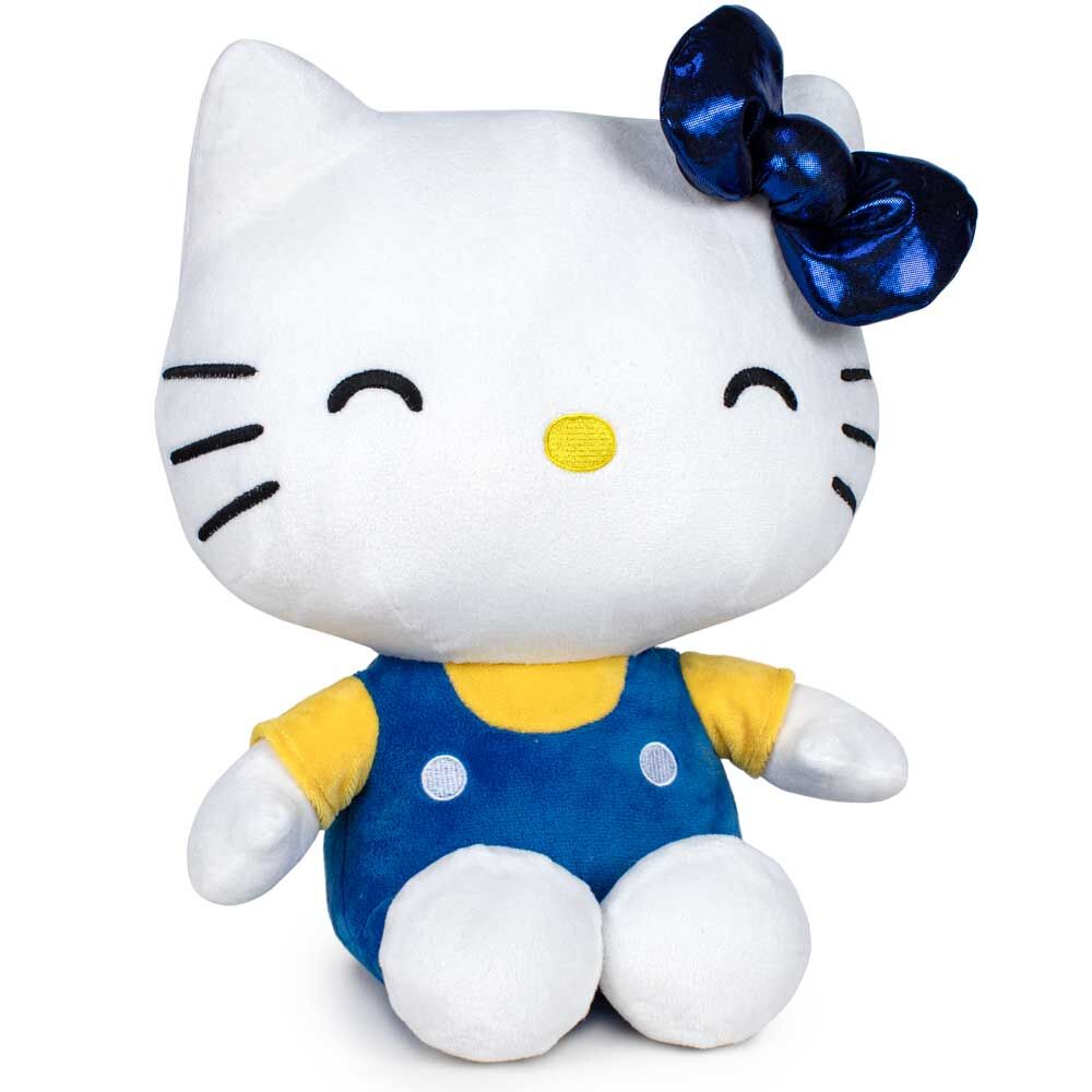 Peluche Hello Kitty 50.º Aniversário 32 cm azul-escuro